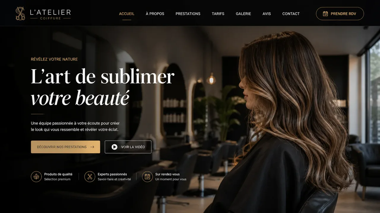 Site d'artisan modernisé par Webify Meaux